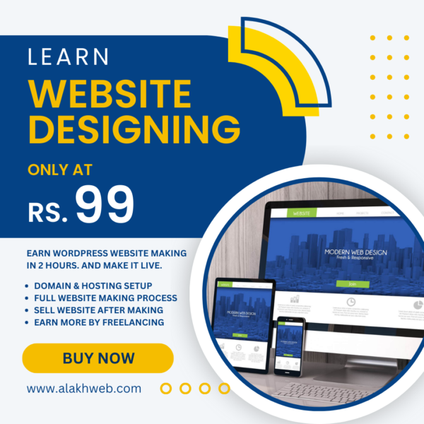 Learn Website Designing only at Rs.99